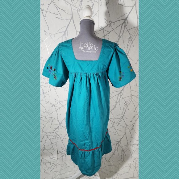 La Lingerie Floral Embroidered Square Neck Babydoll Dress - Picture 5 of 6